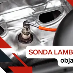 Sonda lambda zamontowana w silniku samochodu.