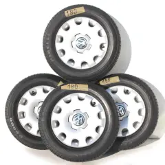 Komplet czterech kół z felgami i oponami Pirelli P6000, idealnych jako jakie opony do Golfa 4 1.9 TDI.