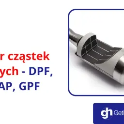 Przekrój filtra cząstek stałych (DPF, FAP, GPF) pokazujący jego wewnętrzną strukturę.