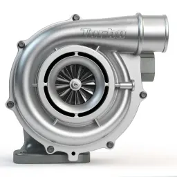 Metalowa turbosprężarka, element kluczowy dla mocy silnika. Problem zapchany dpf a turbina może oznaczać kłopoty.