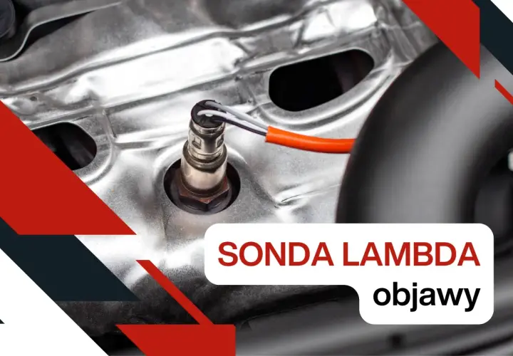 Sonda lambda zamontowana w silniku samochodu.