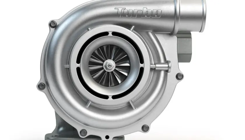 Metalowa turbosprężarka, element kluczowy dla mocy silnika. Problem zapchany dpf a turbina może oznaczać kłopoty.