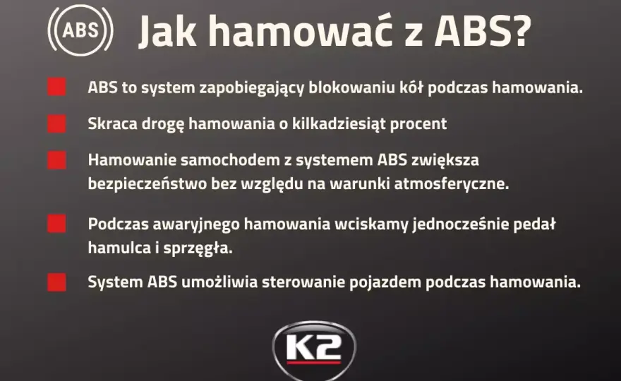 System ABS - Jak działa, jak hamować i co oznacza świecąca kontrolka?