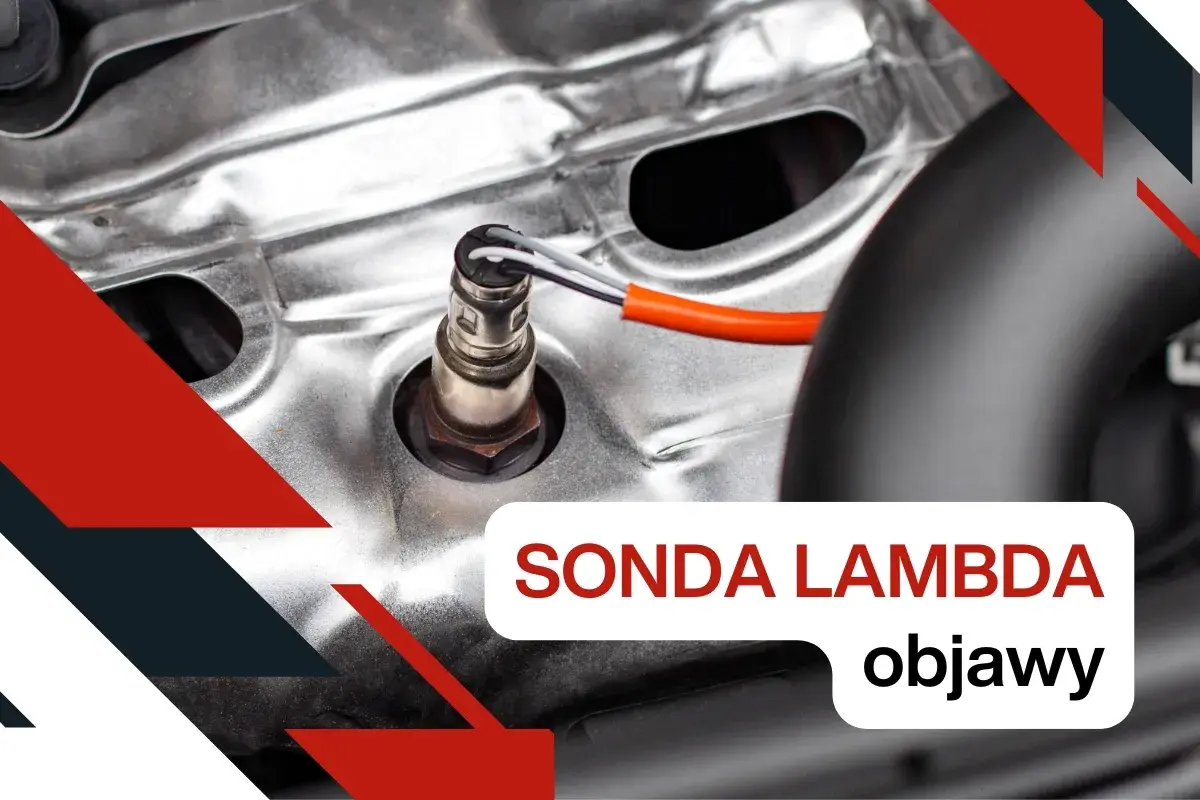 Sonda lambda zamontowana w silniku samochodu.