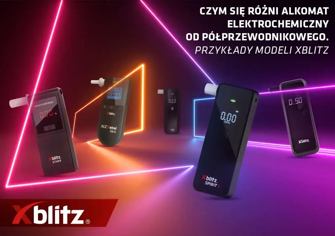 alkomat elektrochemiczny vs półprzewodnikowy infografika